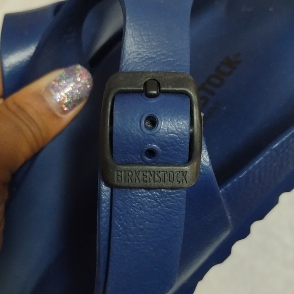 Birkenstock EVA Sandals Blue Size 37 (US L6 M4) Waterproof Lightweight EUC - Picture 8 of 9